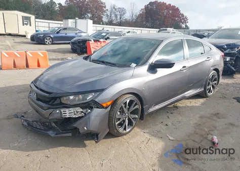 2021 Honda Civic Sport из США, поврежденный, VIN 2HGFC2F86MH523312